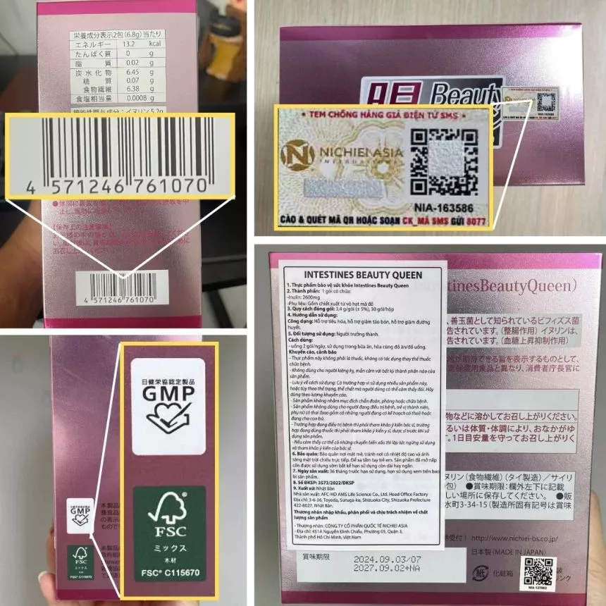 Bạn có thể dễ dàng Dùng Điện thoại để quét mã, kiểm tra trước khi nhận hàng